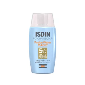 ضدآفتاب بی‌رنگ 5 ستاره مجیک فیوژن واتر ایزدین ISDIN SPF50 | مناسب انواع پوست حتی پوست حساس | اصل اسپانیا