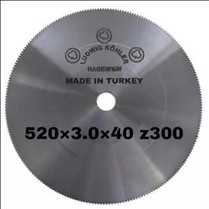 تیغ اره آتشی سه گل اصلی Ludwig Kohler آلمان (۵۲۰ میلی‌متر، ضخامت ۳ میلی‌متر) - مناسب پروفیل و لوله