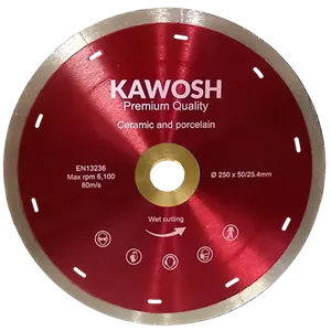 دیسک سرامیک‌بُر و پرسلان‌بُر چاک مویی کاوش ۲۵۰ میلی‌متری