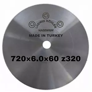 تیغ اره آتشی سه گل اصلی ترکیه 60×6.0×720 LUDWIG KOHLER