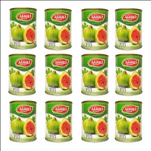 کمپوت انجیر خرسند - 380 گرم بسته 12 عددی