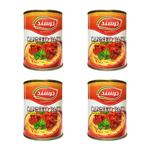 کنسرو سس ماکارونی با سویا خرسند – 370 گرم بسته 4 عددی