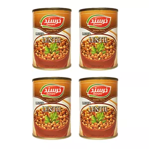 کنسرو عدسی خرسند - 370 گرم بسته 4 عددی