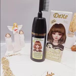 شانه رنگ مو رنگ قهوه ای روشن طبیعی برند دکسی Dexe کد 4863