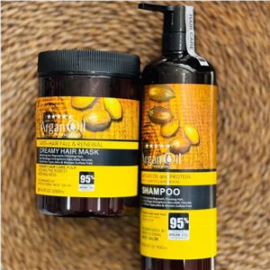 ست شامپو و ماسک مو لایتنس حاوی روغن آرگان ا lightness Moroccan Argan Oil Shampoo