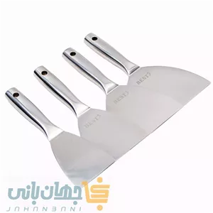 کاردک تمام استیل یک‌تکه BEST مجموعه ۴ سایزی