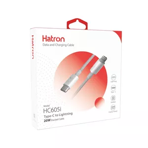 کابل تایپ سی به لایتنینگ فست شارژ 20وات هترون HC605I طول 1 متر