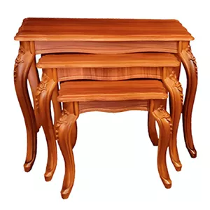 میز عسلی مدل مینو مجموعه 3 عددی نارنجی مدل 507187