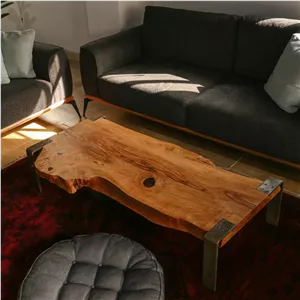 میز جلومبلی مدل روستیک نارنجی مدل 506806