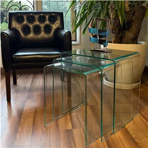 میز عسلی مدل کلاسیک مجموعه سه عددی نارنجی مدل 507153