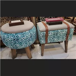 پاف صندوق دار و پاف گرد مراکشی برای نشستن و گذاشتن لوازم دکوری استفاده میشود پاف صندوق دار یک صندوقچه درونش دارد . مبلمان نارنجی مدل 509422