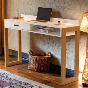 میزتحریر چوبی ،میز تحریر ، میز لپ تاپ ، میز کامپیوتر مبلمان نارنجی مدل 527396