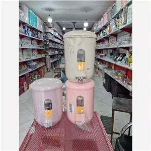 سطل دوجداره گرد 3 لیتری لیمون 450 سرویس بهداشتی مبلمان نارنجی مدل 525452