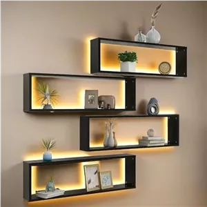 شلف و کتابخانه بک لایت کد12 مبلمان نارنجی مدل 521220