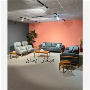 مبل راحتی آیسان مدل لورنت ب مبلمان نارنجی مدل 514584