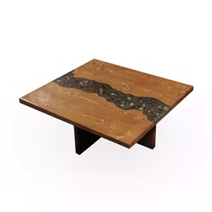 میز جلو مبلی رزینی چوب روس مدل نیوو مبلمان نارنجی مدل 525943