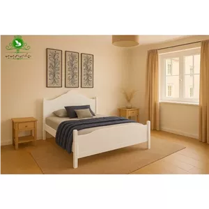 تخت خواب یک و نیم نفره MDF وکیوم مدل نازنین عرض 120 بدون تشک مبلمان نارنجی مدل 518780