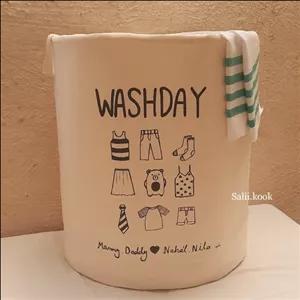 سبد رخت ولباس،لاندری مبلمان نارنجی مدل 525967