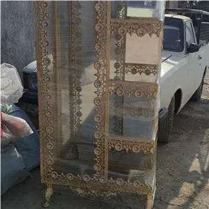 بوفه الیاژ بغل دکور مبلمان نارنجی مدل 526669