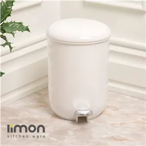 سطل پدالی گرد 3 لیتری لیمون مبلمان نارنجی مدل 525218