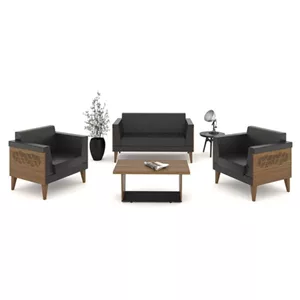 نیم ست اداری مدرن مدل ژینورا مبلمان نارنجی مدل 512056