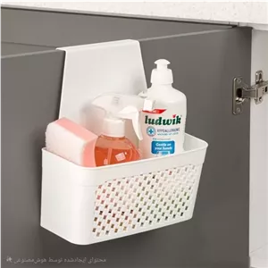 آویز کابینتی لیمون سطل زباله کابینتی بدون درب مبلمان نارنجی مدل 525453