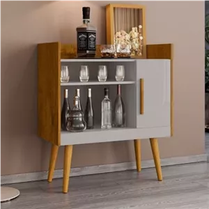 مینی بوفه میزبار کلاسیک مبلمان نارنجی مدل 527059