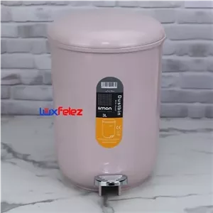 سطل زباله لیمون مدل گرد کوچک مبلمان نارنجی مدل 524858
