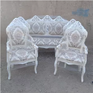 مبل استیل 9 نفره مرسانا.چوب راش . مبلمان نارنجی مدل 513357