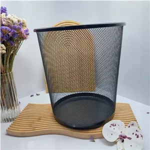 سطل زباله توری فلزی طرح ایکیا دو سایز بزرگ و کوچک وارداتی مبلمان نارنجی مدل 524494