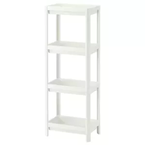 شلف حمام 4 طبقه سفید ایکیا IKEA-VESKEN مبلمان نارنجی مدل 527839