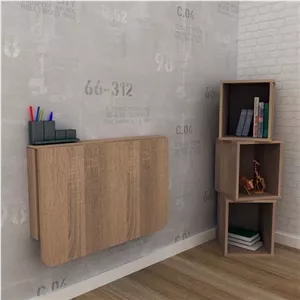 میز تحریر دیواری مبلمان نارنجی مدل 526118