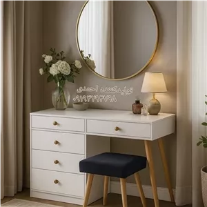 میزآرایش صندلی جذاب کلاسیک مدرن مبلمان نارنجی مدل 510089