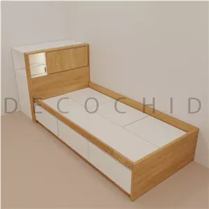 تخت خواب یک نفره تمام ام دی اف می باشد....F199 مبلمان نارنجی مدل 519243