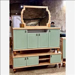 آینه کنسول مدل کاملیا مبلمان نارنجی مدل 525130