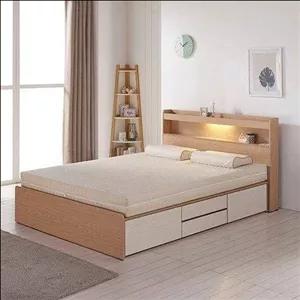 تخت خواب دونفره تمام ام دی اف F385 مبلمان نارنجی مدل 519266