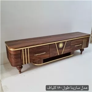 میز تلویزیون شبستان مدل سارینا رنگ کلیاف مبلمان نارنجی مدل 529620