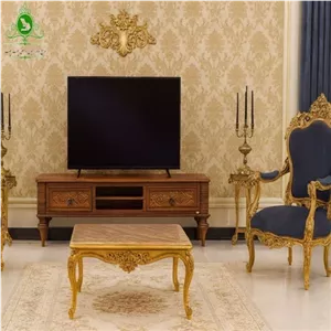 میز تلویزیون MDF وکیوم مدل انزو مبلمان نارنجی مدل 524314