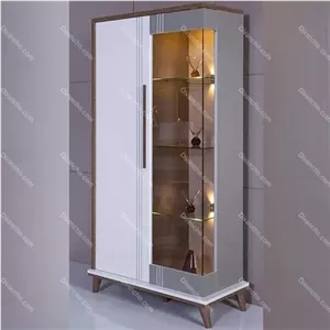 کمد بوفه و ویترین کد DC024 مبلمان نارنجی مدل 526054