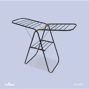 بند رخت فلزی تسمه ای مشکی طلایی یونیک کد UN-8017 مبلمان نارنجی مدل 523560