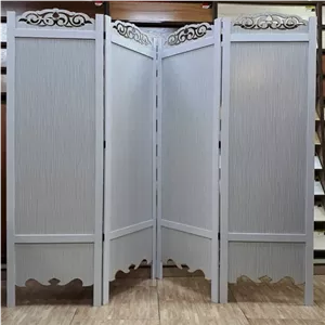 پارتیشن متحرک ساده چهار لنگه سفید باران سایز بزرگ مبلمان نارنجی مدل 531362