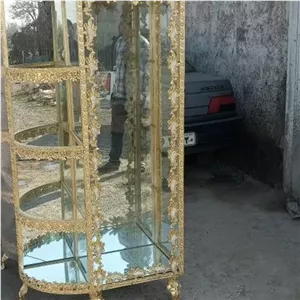 بوفه نیم گرد الیاژ مبلمان نارنجی مدل 523192