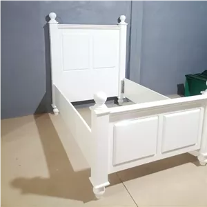 تخت خواب یک نفره سفید عرض 90 مبلمان نارنجی مدل 516165