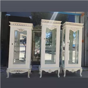 مینی بوفه شطرنجی مبلمان نارنجی مدل 526418
