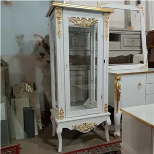 مینی بوفه طرح کلاسیک زیبا مبلمان نارنجی مدل 525815
