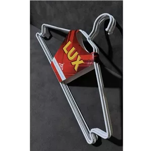 چوب لباسی لوکس رخت آویز سفیدچرمی ضخیم بسته 6تایی مبلمان نارنجی مدل 523606