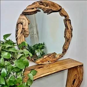 آینه روستیک مبلمان نارنجی مدل 524136