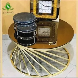 جلو مبلی و عسلی مدل پیچک مبلمان نارنجی مدل 521153