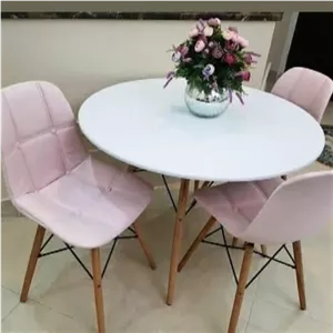 میزوصندلی چهارنفره آریا لمسه مبلمان نارنجی مدل 522184