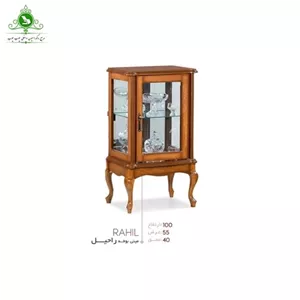 ویترین بوفه تک درب مدل مینی راحیل مبلمان نارنجی مدل 524328